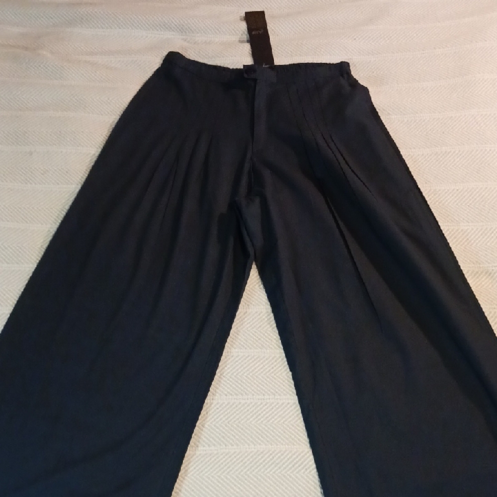 Elegant Black Wide Leg Pants with High Waist